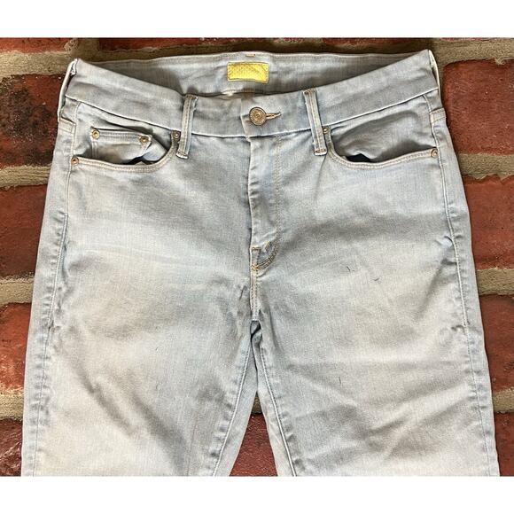 Mother Looker Ankle Fray Jeans Sweet Talk Me Light Wash Size 26 - Picture 3 of 12